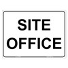 "CONSTRUCTION SIGN SITE OFFICE", CORFLUTE, (600mm x 450mm)