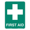 "FIRST AID", Non-reflective, METAL, (225mm x 300mm)