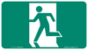 Emergency Sign EXIT RUNNING MAN