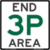 Parking Signs End 3P Area