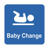 Braille sign - Baby Change, (180mm x 180mm)