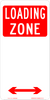 Parking Sings Loading Zone