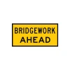 Traffic Management Sign Bridgework Ahead Symbol