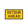 Traffic Management Sign Detour Ahead Symbol