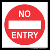 Traffic Management Signs No Entry