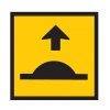 Traffic Management Sign Speed Hump Ahead Symbol