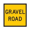 Traffic Management Sign Gravel Road Symbol