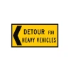 Traffic Management Sign Detour For Heavy Vehicles