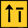 Traffic Management Signs Right Lane Closed