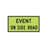 Traffic Management Sign Event On Side Road Symbol