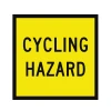 Traffic Management Sign Cycling Hazard Symbol