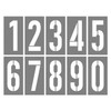 STENCIL 0-9 Set 100mm, 2mm, POLY, (350mm x 260mm)