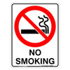"NO SMOKING", Non-reflective, METAL, (225mm x 300mm)