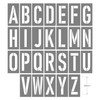 STENCIL A-Z Set 600mm, 2mm, POLY, (2880mm x 3180mm)