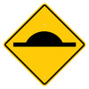 "SPEED HUMP SYMBOL" (Diamond Shape), CL1 Reflective, ALUMINIUM, (600mm x 600mm)