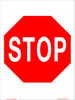 Traffic Management Signs STOP metal sign