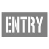 STENCIL "ENTRY" 300mm High, 2mm, POLY, (860mm x 460mm)
