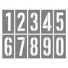 STENCIL 0-9 Set 150mm, 3mm, POLY, (520mm x 400mm)
