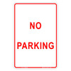 "NO PARKING", Non-reflective, METAL, (300mm x 450mm)