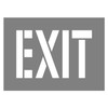 STENCIL "EXIT" 300mm High, 2mm, POLY, (640mm x 460mm)