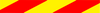 Traffic Management Signs Red and Yellow Strip
