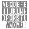 STENCIL A-Z Set 100mm, 2mm, POLY, (480mm x 530mm)