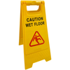 Caution Wet Floor A-Frame Safety Sign - Yellow