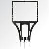 Signholder Frame - 3 spike, Heavy Duty Plastic Black