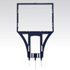 Signholder Frame - 3 spike, Heavy Duty Plastic Blue