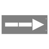 STENCIL Straight Arrow 1M, 2mm, POLY, (1170mm x 480mm)