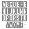 STENCIL A-Z Set 200mm, 2mm, POLY, (960mm x 1060mm)