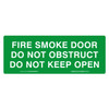 "FIRE SMOKE DOOR", POLY, (320mm x 120mm)