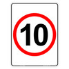 10km Speed Limit Sign