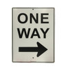 One Way Sign with Right Arrow - Metal - (450mm x 600mm)