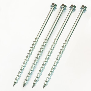 Asphalt Anchor Screw M12 300MM - Wheel Stop Fixing Kit (4 Included)