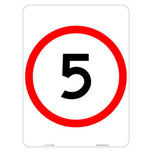 "5KM", CL1 Reflective, ALUMINIUM, (450mm x 600mm)