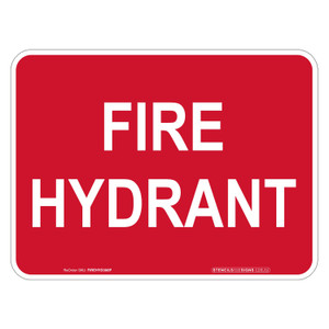 "FIRE HYDRANT", POLY, (300mm x 225mm)