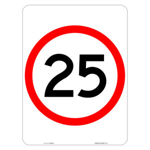 "25KM", CL1 Reflective, ALUMINIUM, (450mm x 600mm)