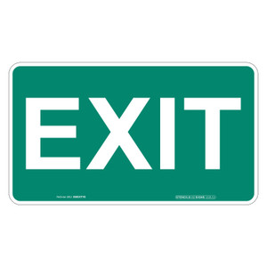 "EXIT", Self-Adhesive VINYL, (350mm x 200mm)