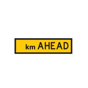 Traffic Management Sign km Ahead Symbol