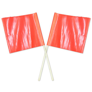 Pair Of Flags For Multi Message Frame With 610mm Dowel