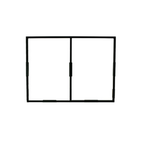 VERTICAL SPLIT, BLACK Multi Message Frame