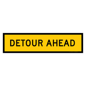 MMBS - Detour Ahead, CORFLUTE, (1200mm x 300mm)