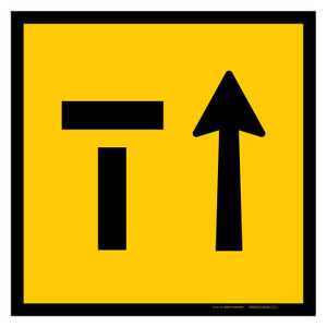 MMBS - Lane Status - 2 Lanes, Left Lane Closed, CORFLUTE, (600mm x 600mm)