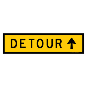 MMBS - Detour Arrow Up, CORFLUTE, (1200mm x 300mm)