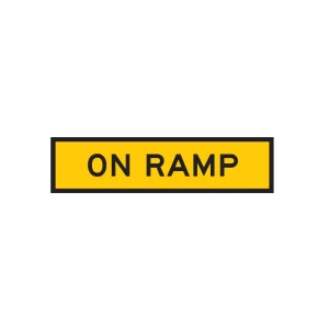Traffic Management Sign On Ramp Symbol