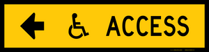 Traffic Management Signs CORFLUTE Accessible Path Left