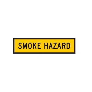 Traffic Management Sign Smoke Hazard Symbol
