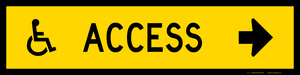 Traffic Management Signs Disabled Access Sign