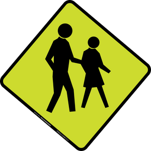 Safety Signs Pedestrian Crossing Symbol